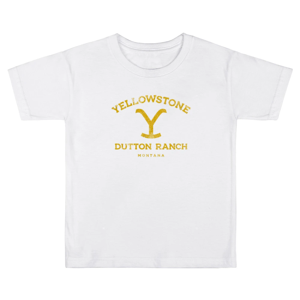 Yellowstone Dutton Ranch Show Montana Vintage Style Kids Boys Girls T-Shirt