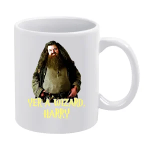 Yer A Wizard Harry Robbie Coltrane Hagrid Quote White Mug
