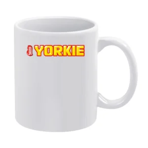 Yorkie Chocolate Bar Candy Logo White Mug