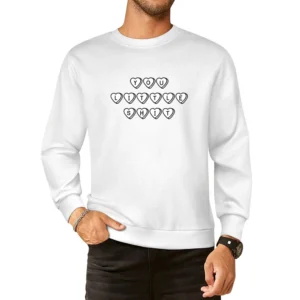 You Little Shit Cute Hearts Graphic Tee Shirt European Size Pullover Sweater