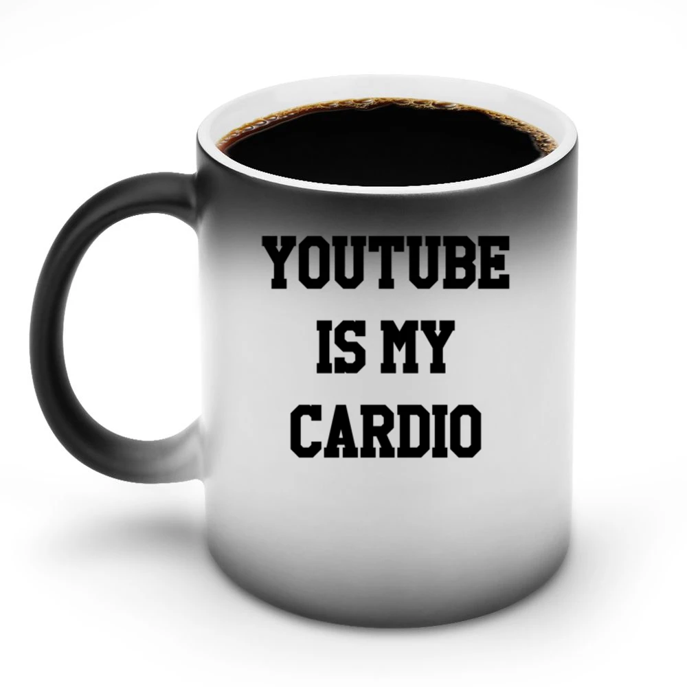 Youtube Is My Cardio Funny Binge Watch Video Graphic Discoloration Mug
