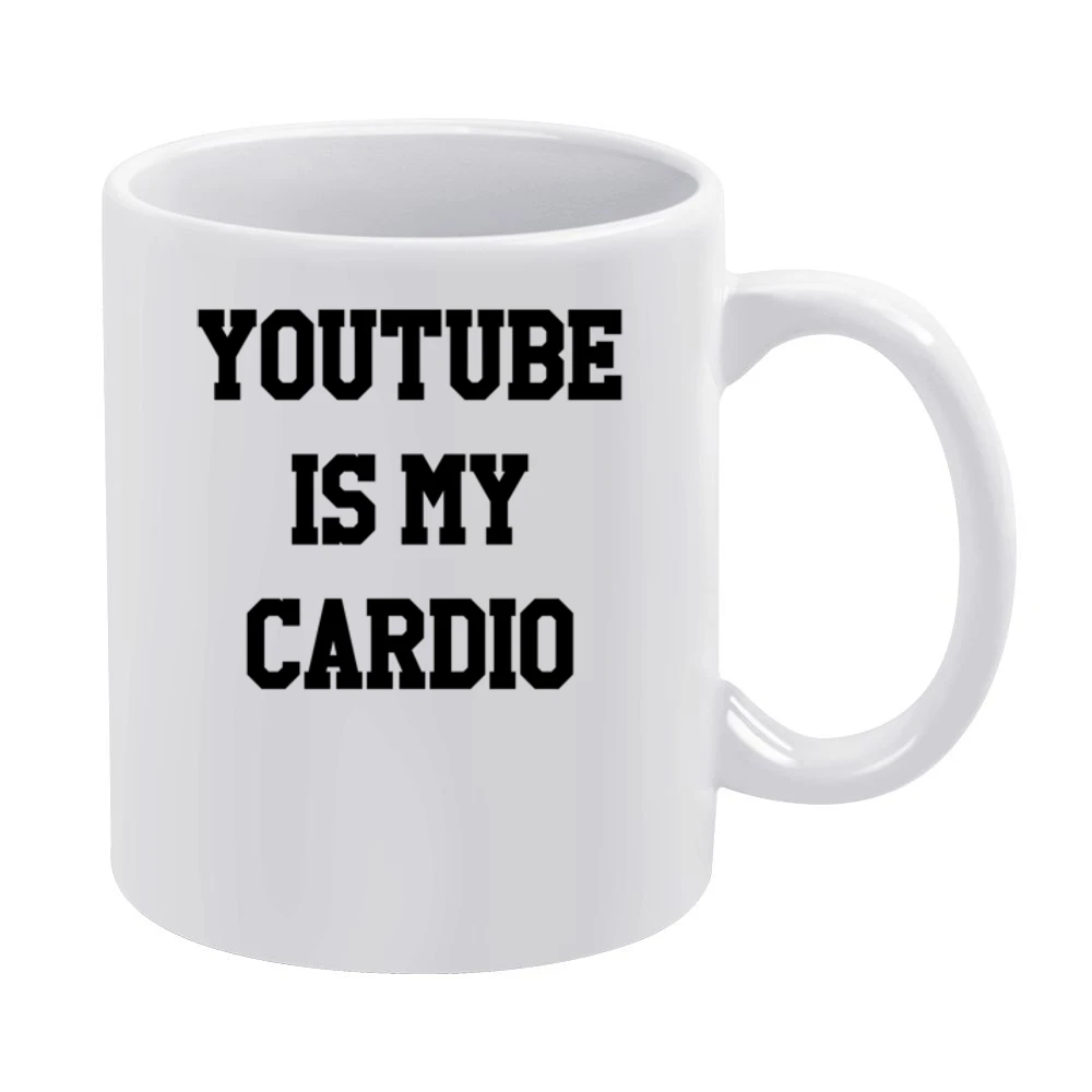 Youtube Is My Cardio Funny Binge Watch Video Graphic White Mug