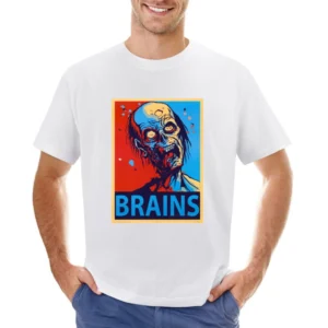 Zombie Brains tshirt Asian Size Men T-Shirt