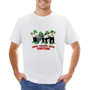 adult mutant ninja turtles TMNT funny parody Asian Size Men T-Shirt