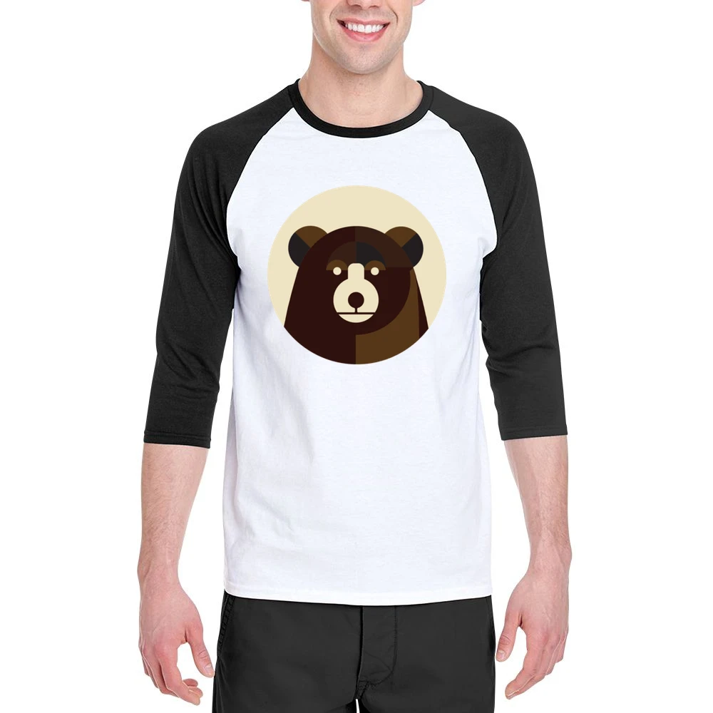 bear Men 3/4 Sleeve T-Shirt