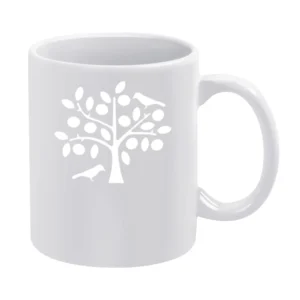 bird on tree White Mug