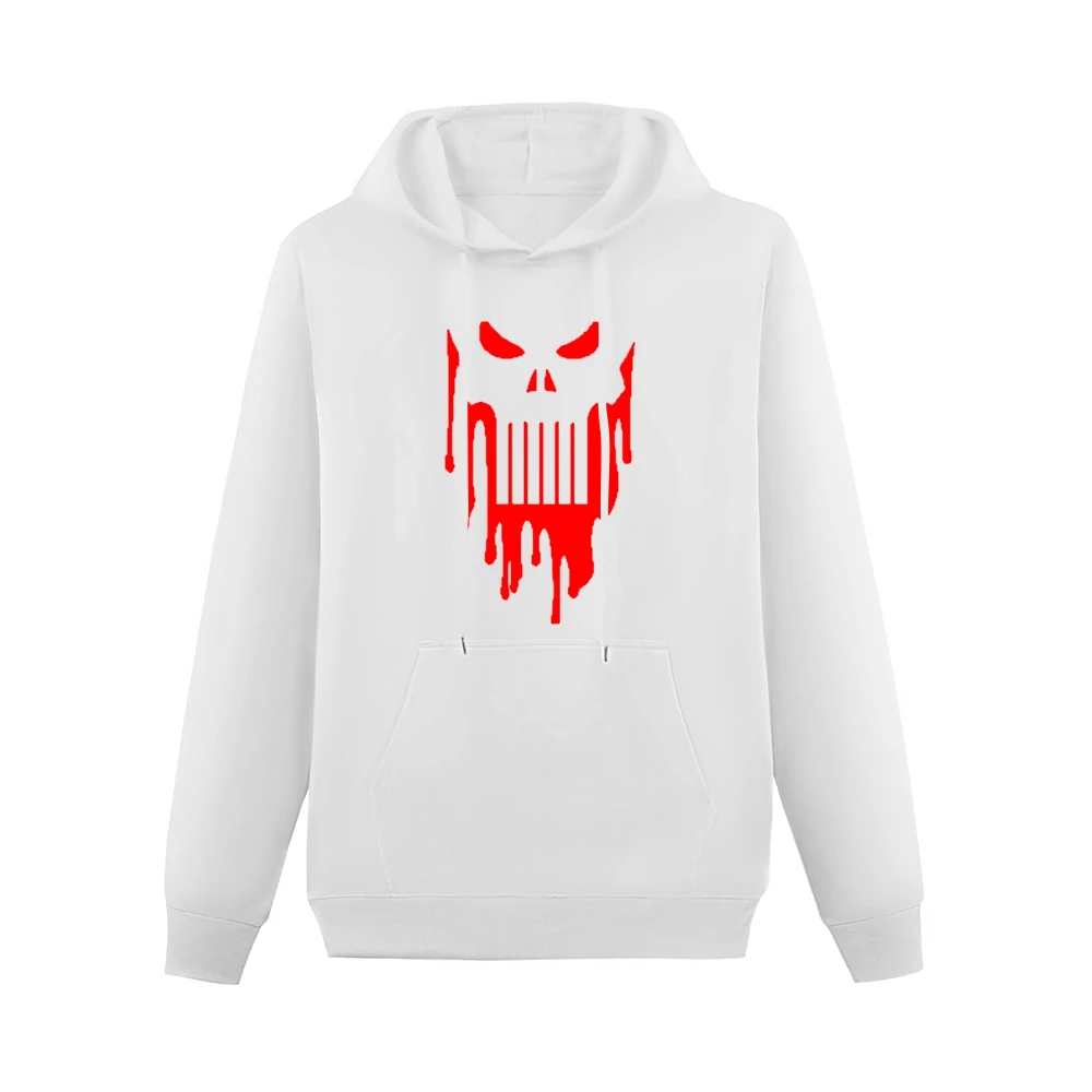 bloody pubhiser skull Men Hoodie With Pocket