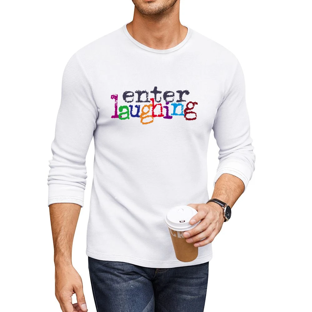 enter laughing Men CrewNeck Long Sleeve T-Shirt