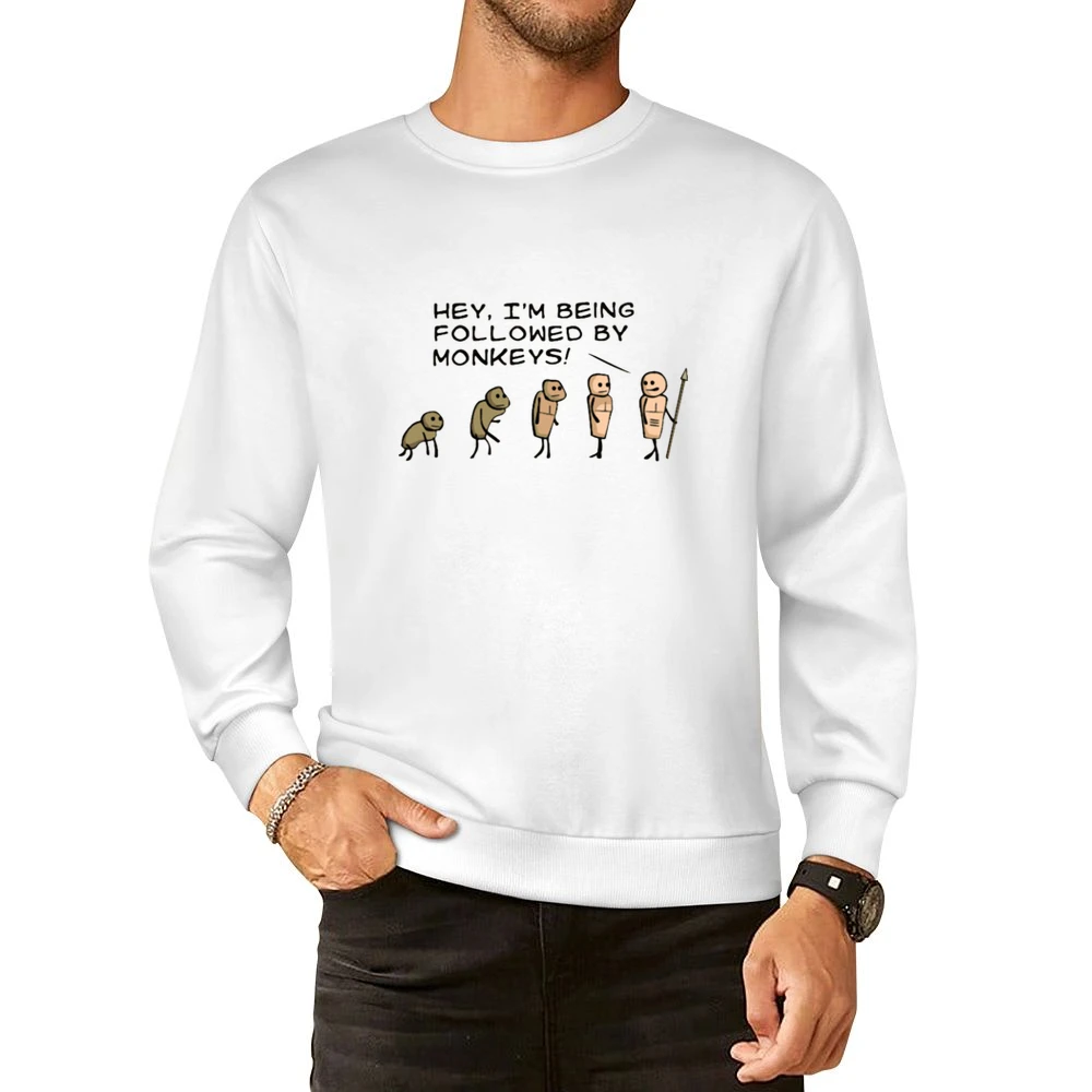 explosm evolution European Size Pullover Sweater