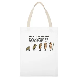 explosm evolution White Canvas Tote Shopping Bag