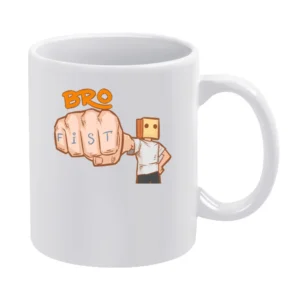 funny bro fist White Mug
