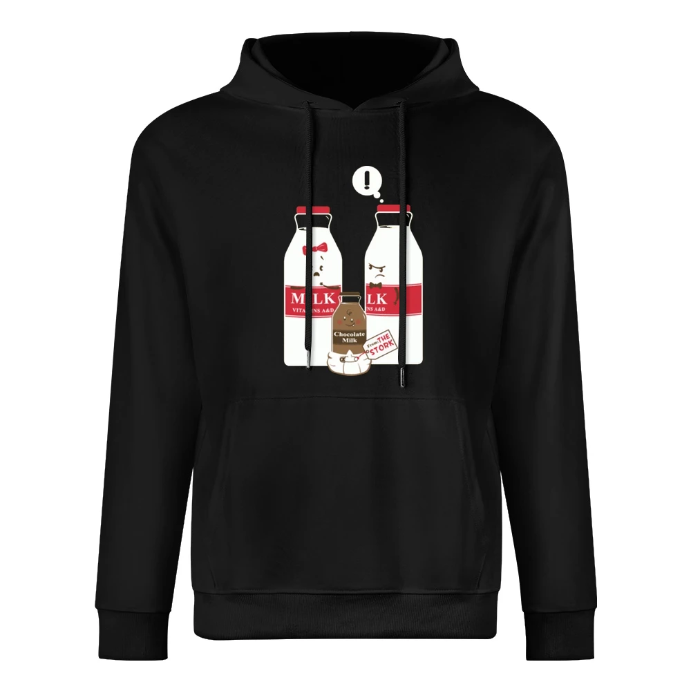 funny milk dairy family European Size Men Hoodie