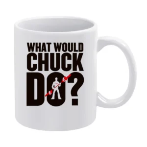 funny typography chuck norris saying dead rising White Mug