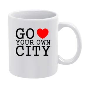 go heart you own city funny love White Mug