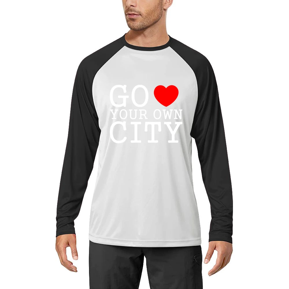 go heart your own city funny love Men Long Sleeve T-Shirt