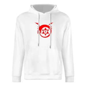 homunculus logo serpent devour it tails fullmetal Alchemist Hiromu Ara European Size Men Hoodie
