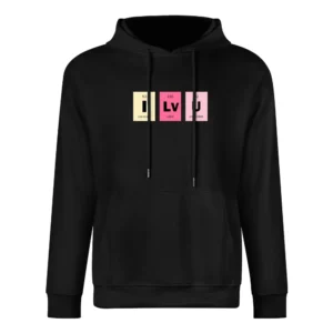 i love you chemical elements formula i lv u periodic table European Size Men Hoodie