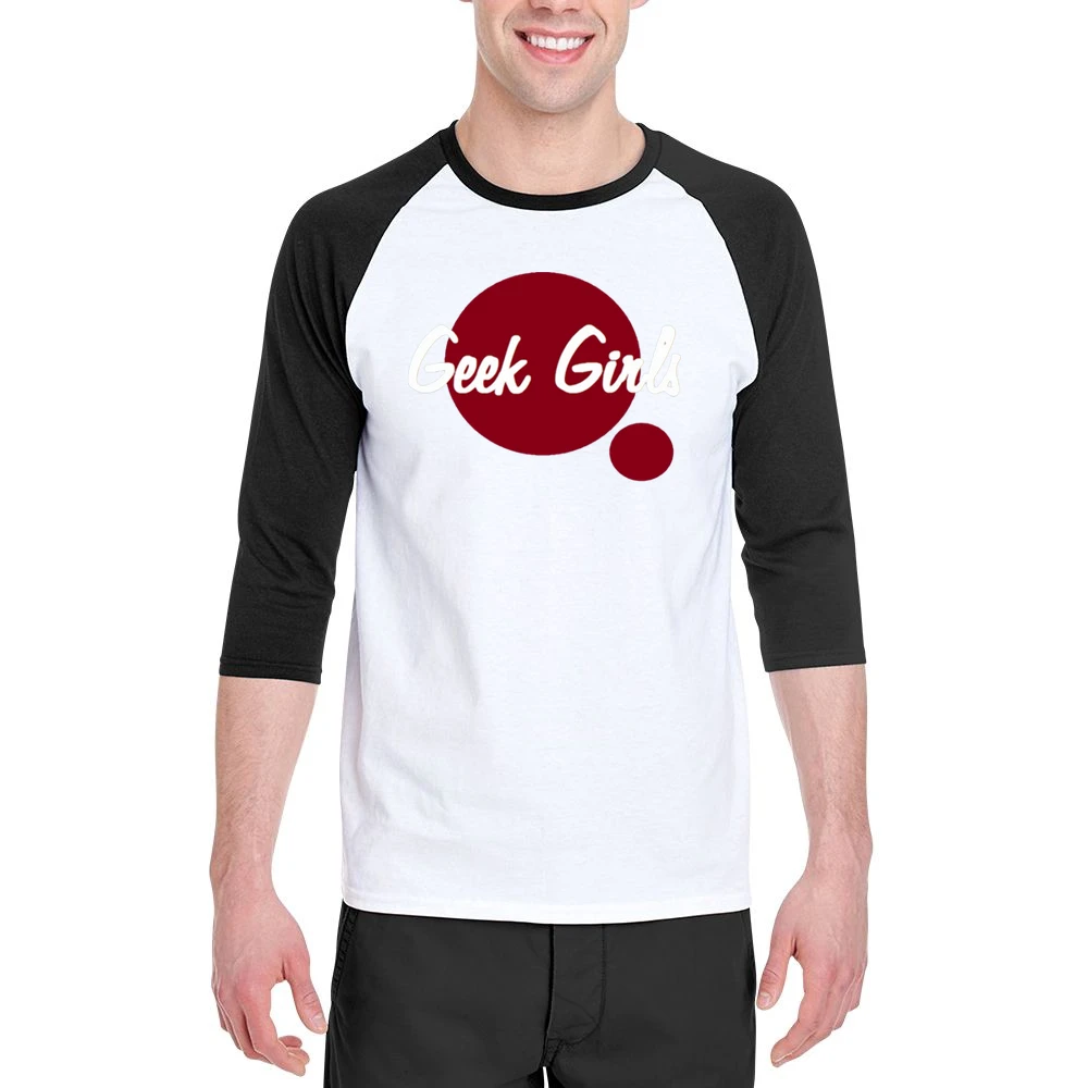 i'm Geek Girls Men 3/4 Sleeve T-Shirt