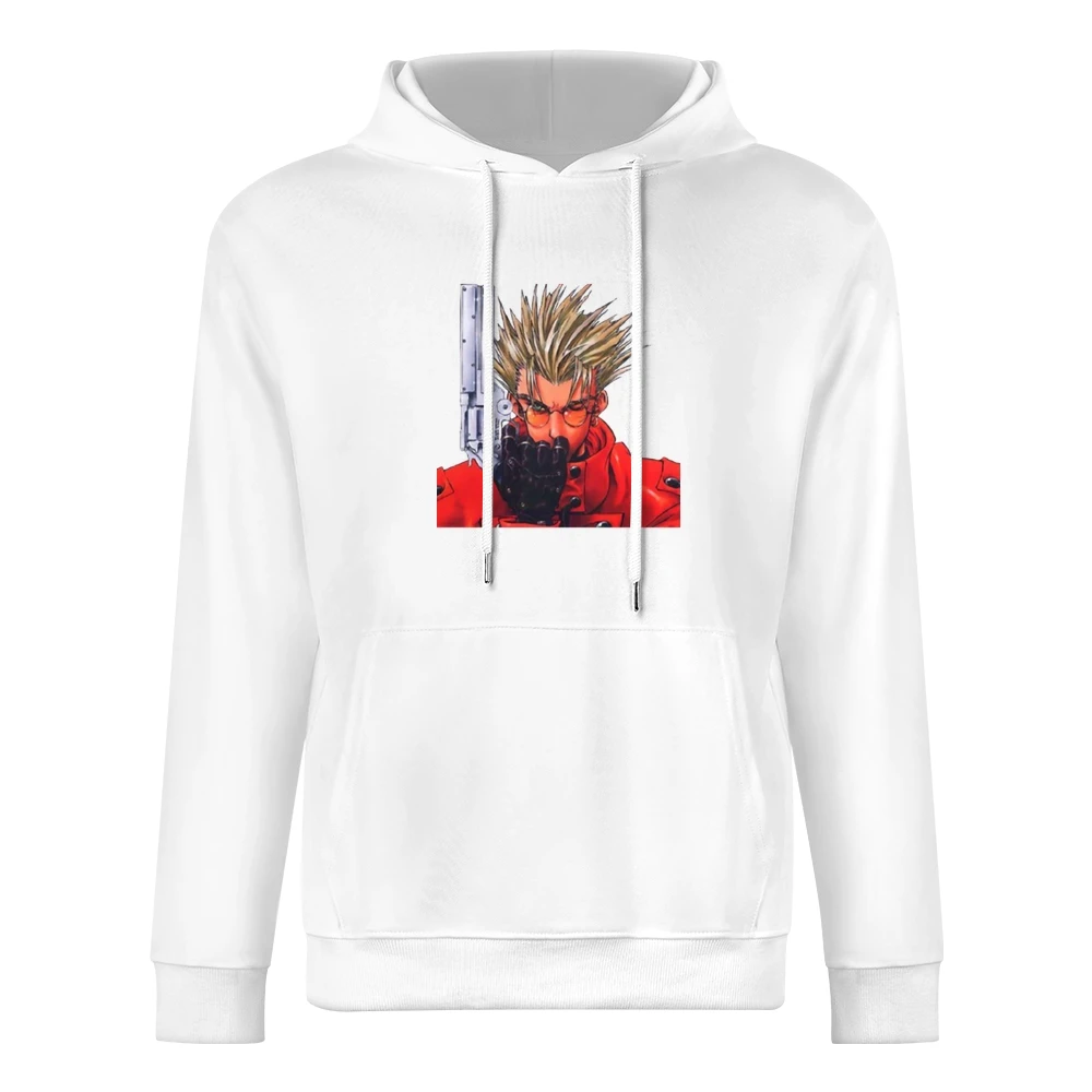 im02 trigun vash the stampede with revolver European Size Men Hoodie