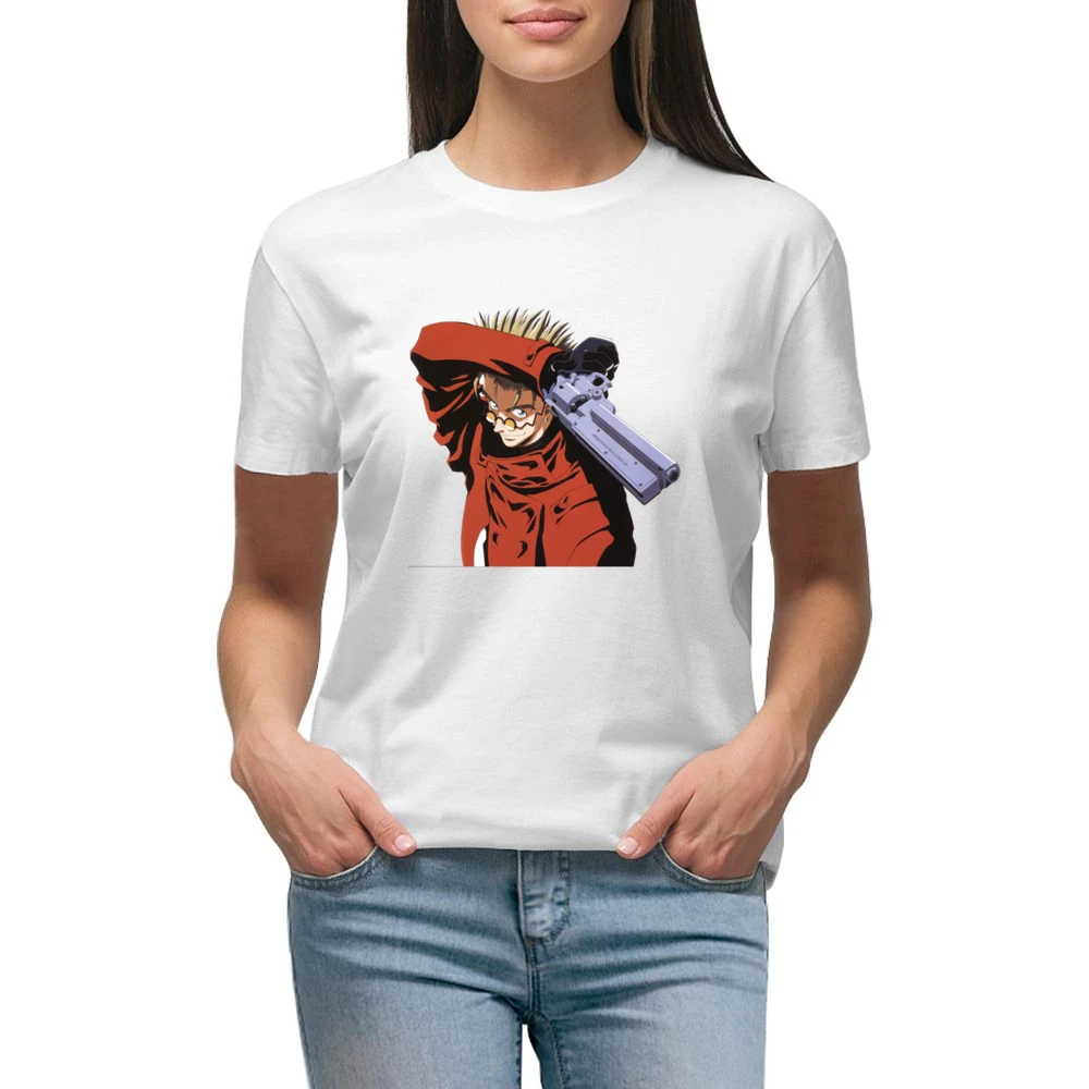 im03 trigun vash the stampede with revolver Premium Women Ladies T-shirt