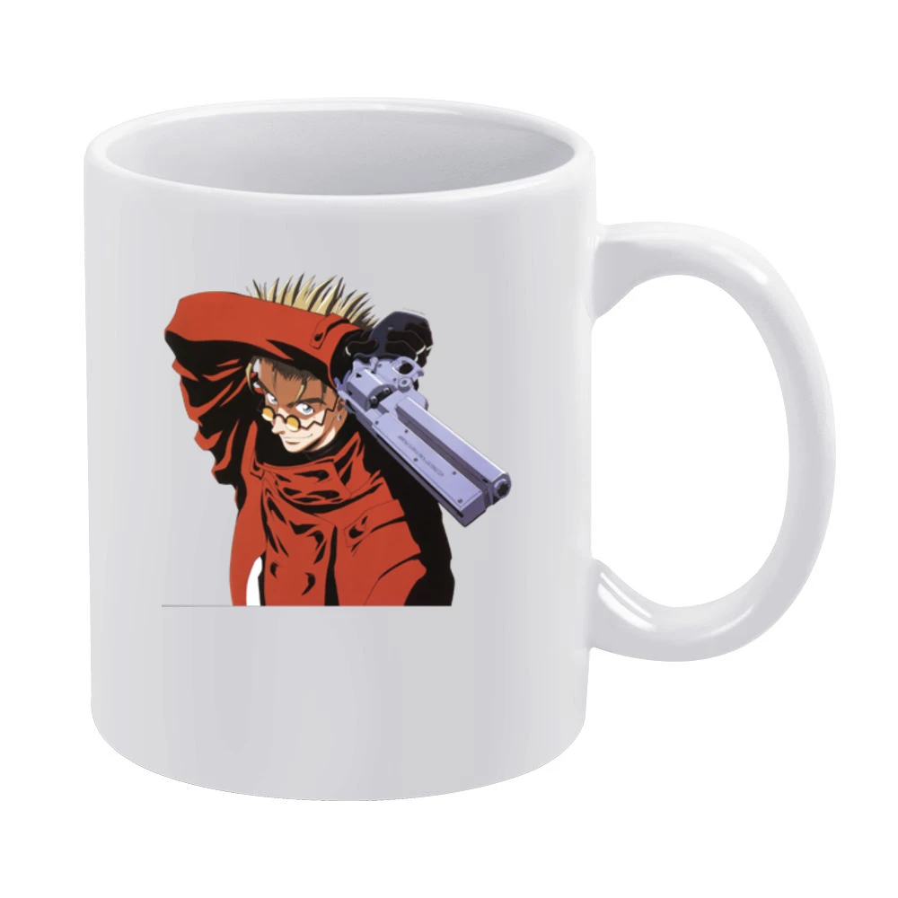 im03 trigun vash the stampede with revolver White Mug