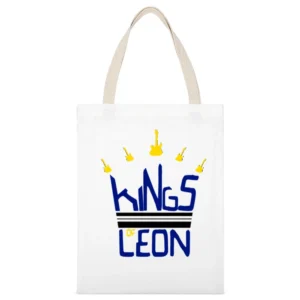 kings of leon White Canvas Tote Shopping Bag