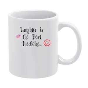 laughter is the best medicine White Mug