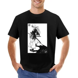 meiji era battosai himura ruroini kenshin samurai x with sakabato T Sh Asian Size Men T-Shirt