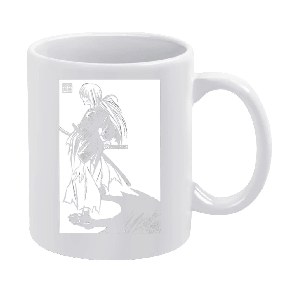 meiji era battosai himura ruroini kenshin samurai x with sakabato T Sh White Mug