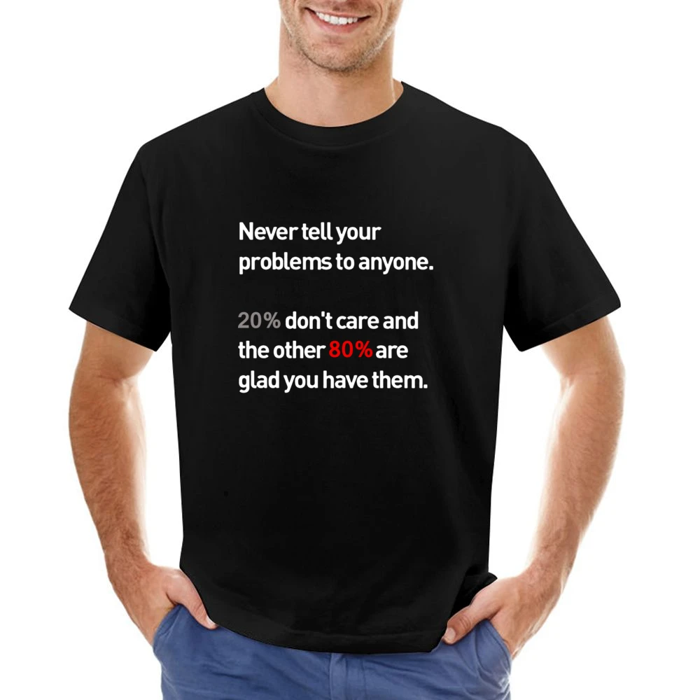 never tell your problems Asian Size Men T-Shirt