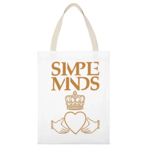 simple minds Scottish rock band White Canvas Tote Shopping Bag