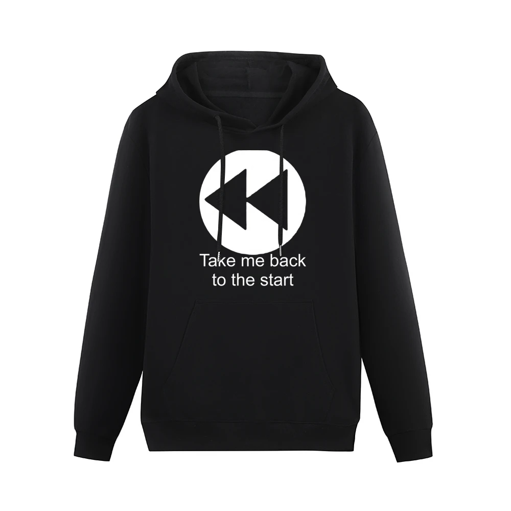 take me back to player music button Men Hoodie With Pocket