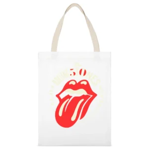 the fifty years rolling stones rock band White Canvas Tote Shopping Bag