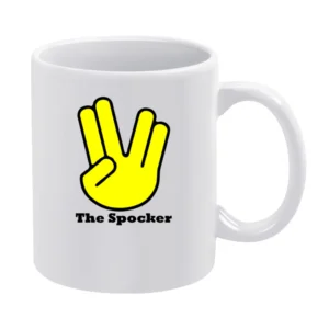 the spocker - spock vulcan hand sign star trek movies White Mug