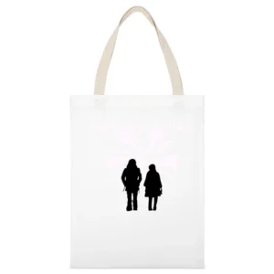 the white stripes rock band member logo White Canvas Tote Shopping Bag