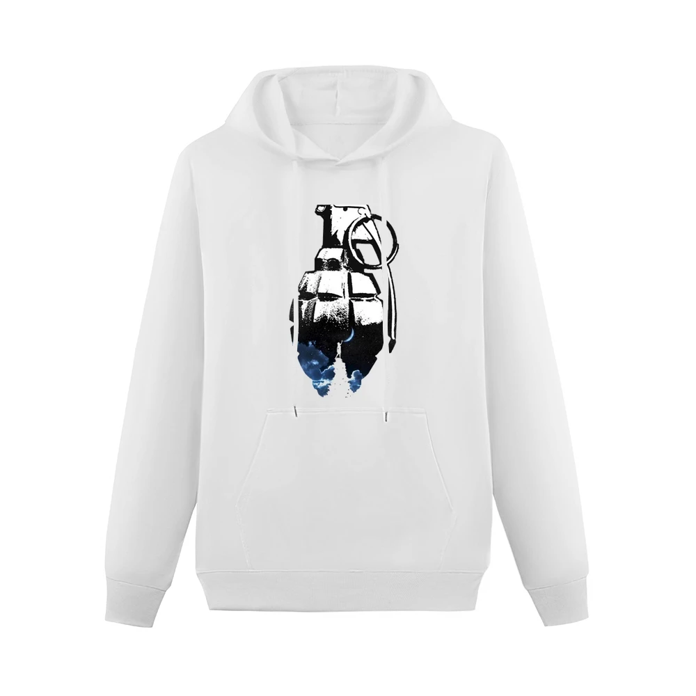 touching the moon grenade Men Hoodie With Pocket