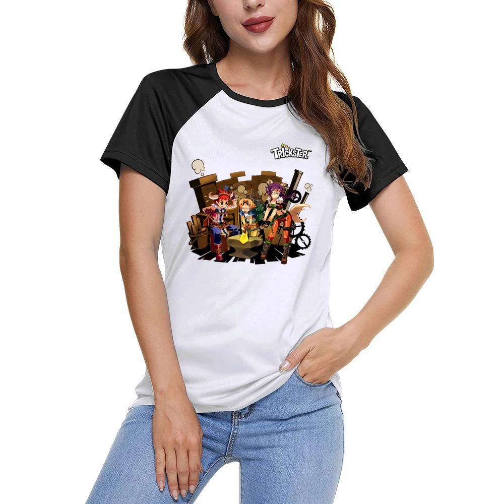 trickster angel Women Ladies Short Sleeve T-Shirt