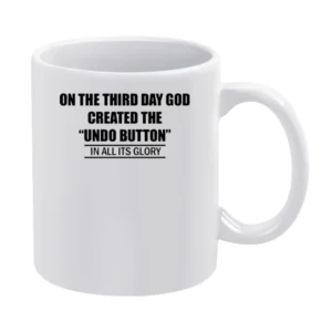 undo button White Mug