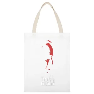 vito Don Corleone the God Father Movie triogy Mario Puzo and Coppola M White Canvas Tote Shopping Bag