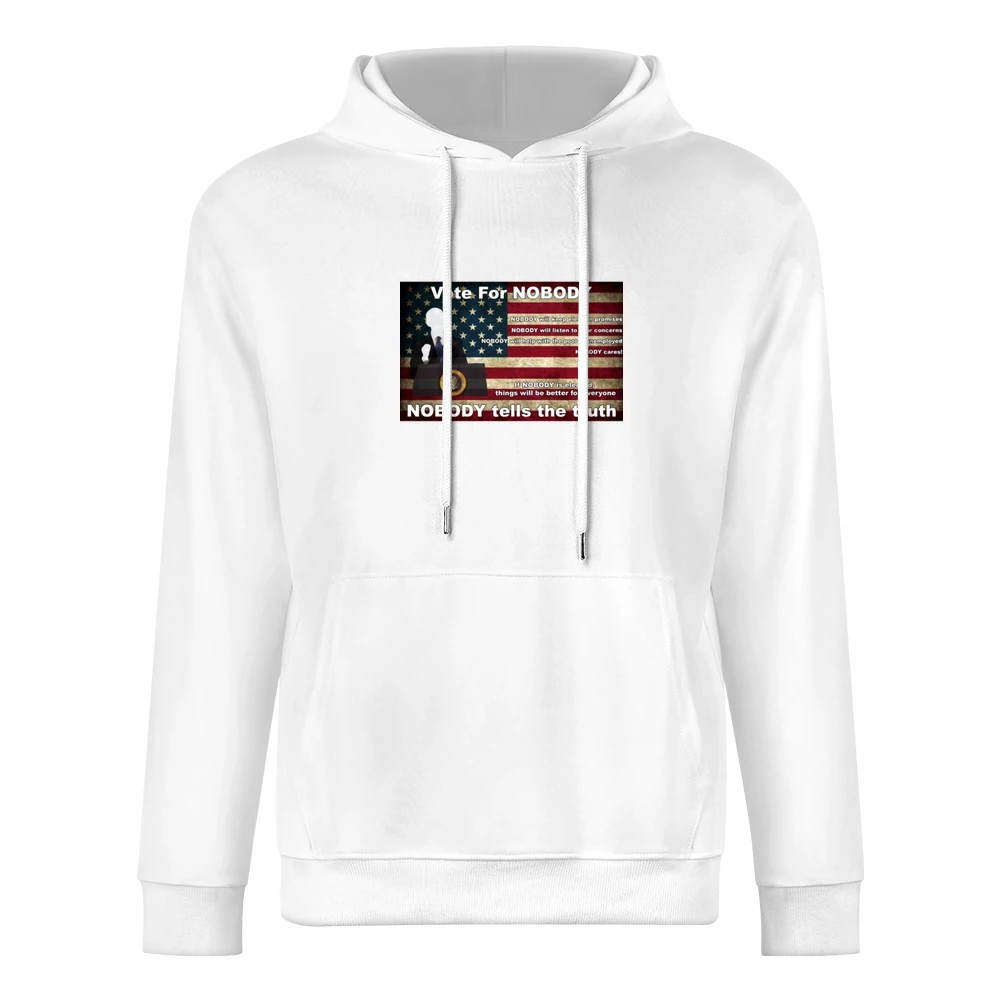 vote for nobody European Size Men Hoodie