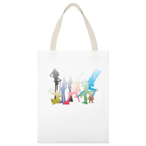 water seven strawhat pirates member One Piece White Canvas Tote Shopping Bag