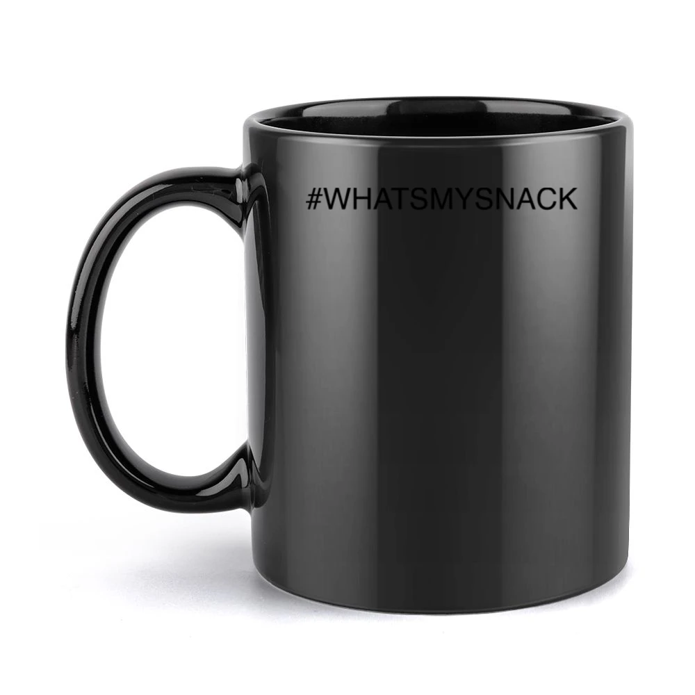 whatsmysnack Chris Pratt Instagram Hashtag Funny Trending Black Text T Black Mug