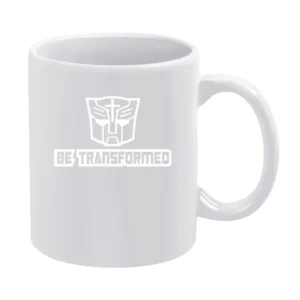white Autobot transformers cross be transformed White Mug
