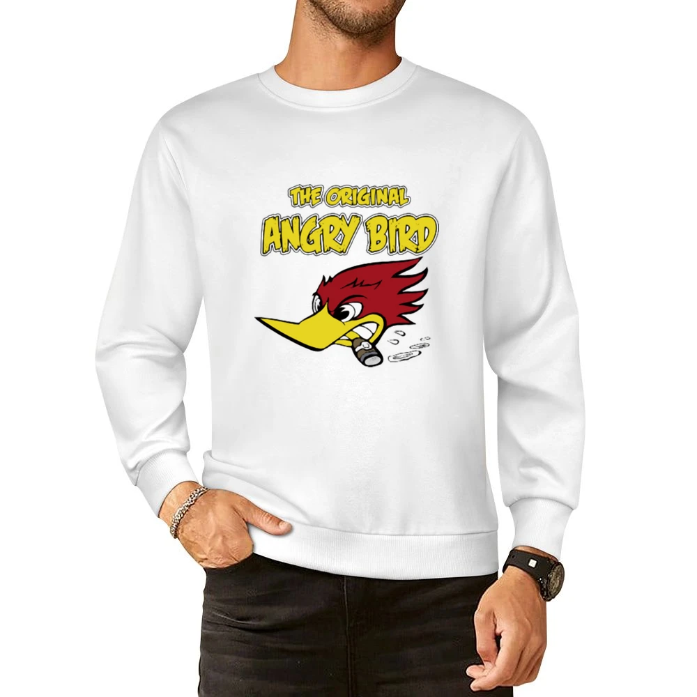 wild Woody woodpecker the original angry bird funny European Size Pullover Sweater