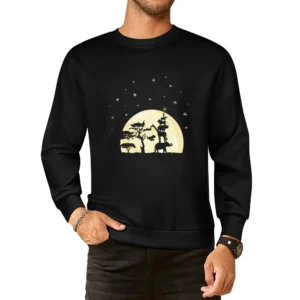 wildlife animals touch the star European Size Pullover Sweater